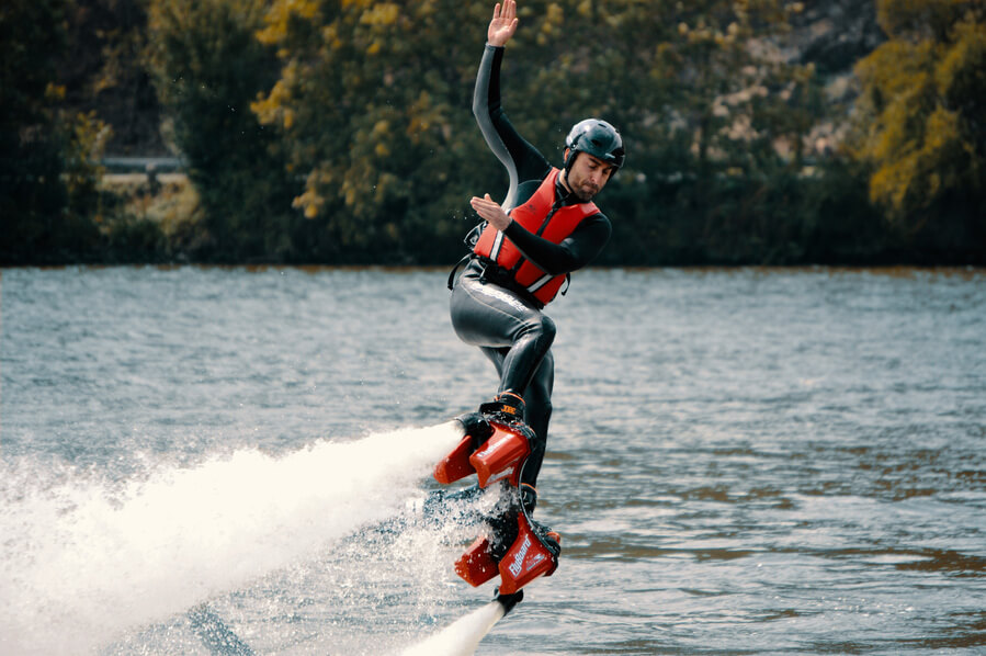 Flyboarding, hoverboard, jetpack 2v1 